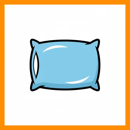 Pictograma de almohada con marco Fitzgerald naranja