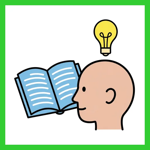 Pictograma de aprender con marco Fitzgerald verde