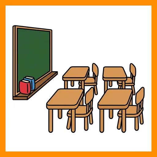 Pictograma de aula con marco Fitzgerald