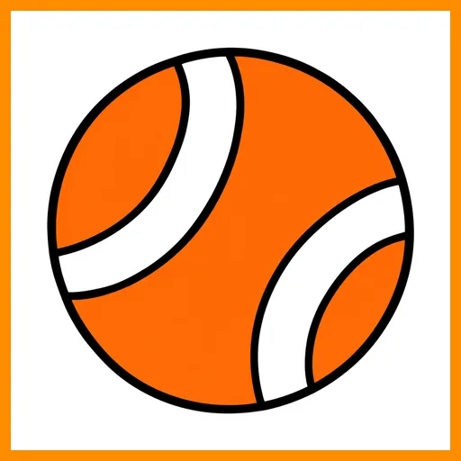 Pictograma de balón con marco Fitzgerald naranja
