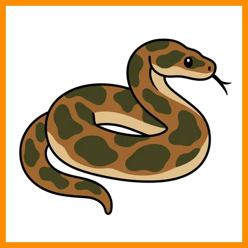 Pictograma de boa con marco Fitzgerald naranja