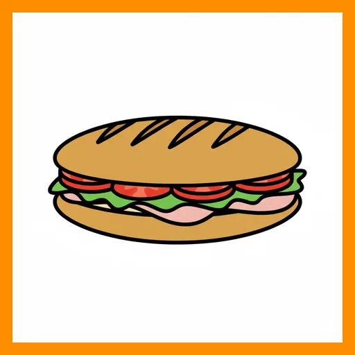 Pictograma de bocadillo con marco Fitzgerald naranja