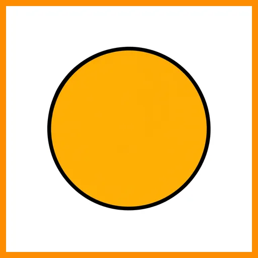 Pictograma de bola con marco Fitzgerald naranja