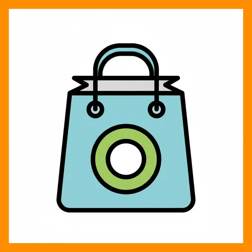 Pictograma de bolsa con marco Fitzgerald naranja