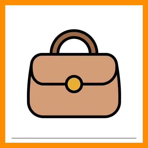 Pictograma de bolso con marco Fitzgerald naranja