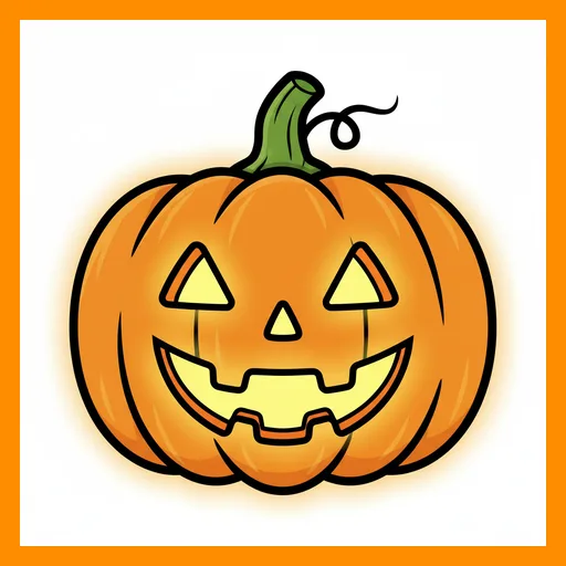 Pictograma de calabaza con marco Fitzgerald