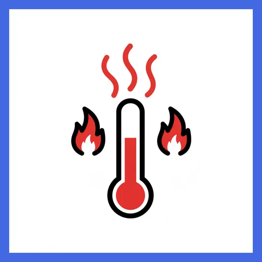 Pictograma de caliente con marco Fitzgerald