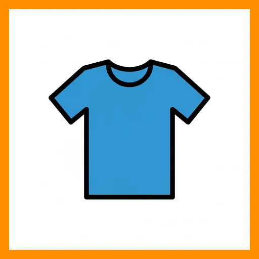 Pictograma de camiseta con marco Fitzgerald naranja