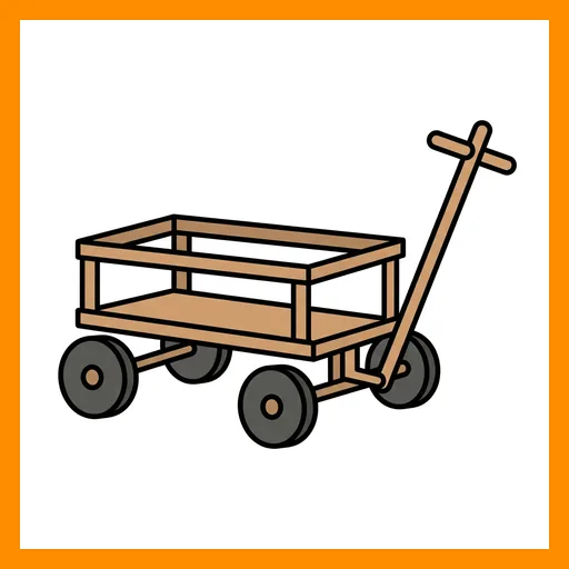 Pictograma de carro con marco Fitzgerald naranja