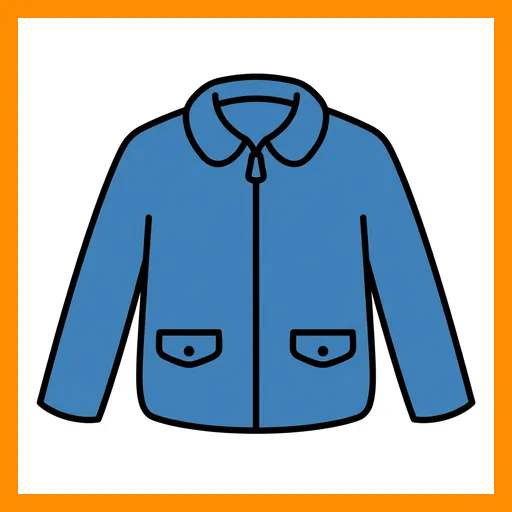 Pictograma de chaqueta con marco Fitzgerald naranja