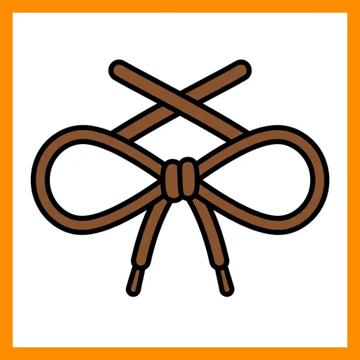 Pictograma de cordones con marco Fitzgerald naranja