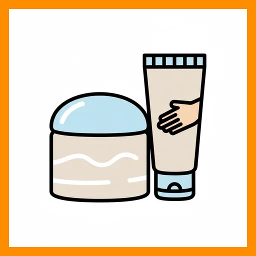 Pictograma de crema con marco Fitzgerald naranja