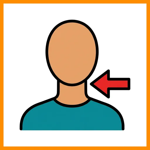 Pictograma de cuello con marco Fitzgerald naranja
