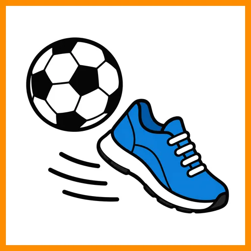 Pictograma de deporte con marco Fitzgerald naranja