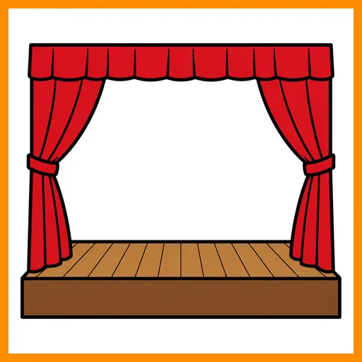 Pictograma de escena con marco Fitzgerald naranja