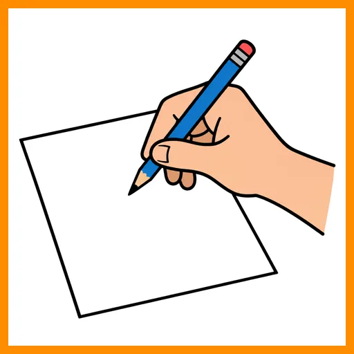 Pictograma de escritura con marco Fitzgerald