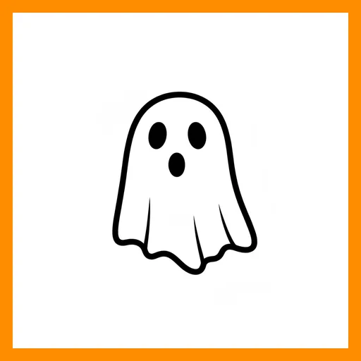 Pictograma de fantasma con marco Fitzgerald