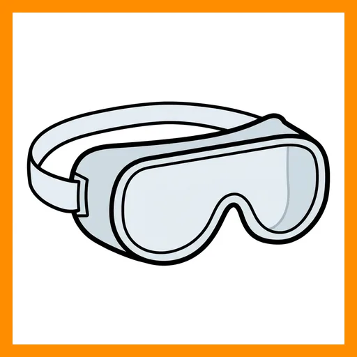 Pictograma de gafas de seguridad con marco Fitzgerald