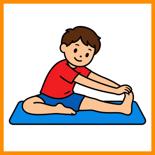 Pictograma de gimnasia con marco Fitzgerald naranja