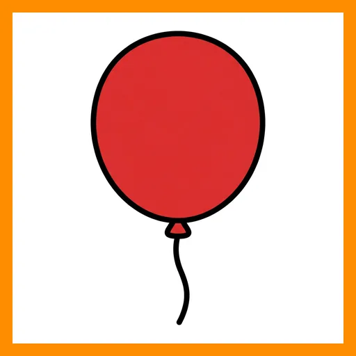 Pictograma de globo con marco Fitzgerald naranja