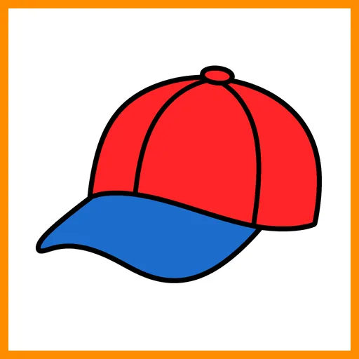 Pictograma de gorra con marco Fitzgerald naranja