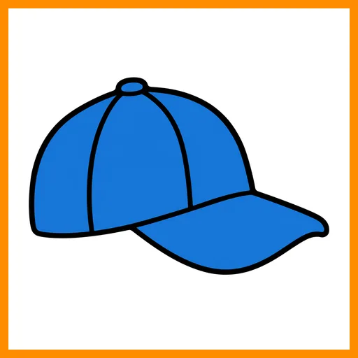 Pictograma de gorra con marco Fitzgerald naranja