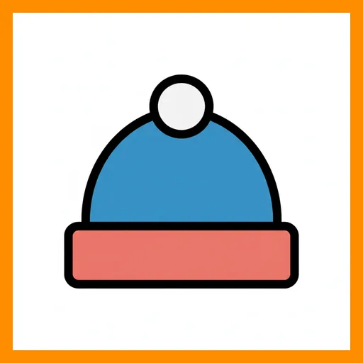 Pictograma de gorro con marco Fitzgerald naranja
