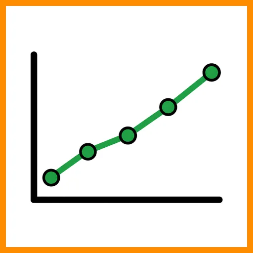 Pictograma de gráfico con marco Fitzgerald