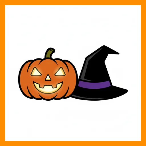 Pictograma de halloween con marco Fitzgerald