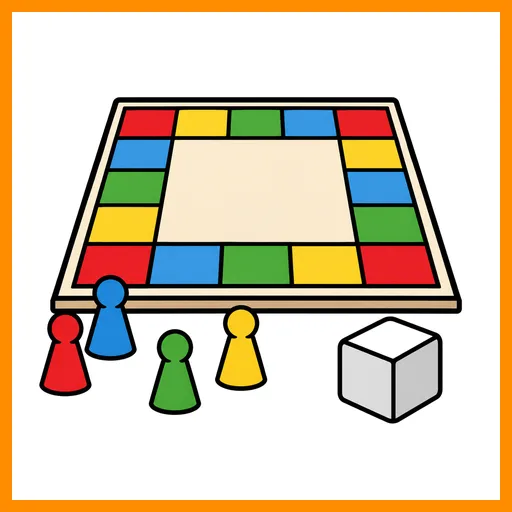 Pictograma de juego con marco Fitzgerald naranja