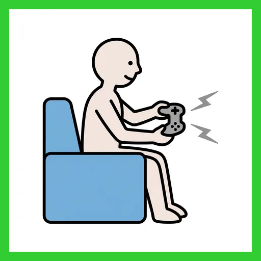 Pictograma de jugar consola con marco Fitzgerald verde