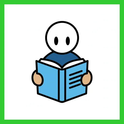 Pictograma de leer con marco Fitzgerald verde
