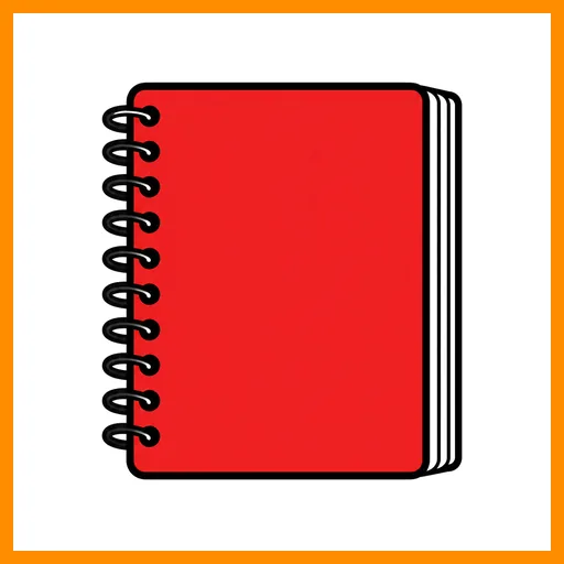 Pictograma de libreta con marco Fitzgerald