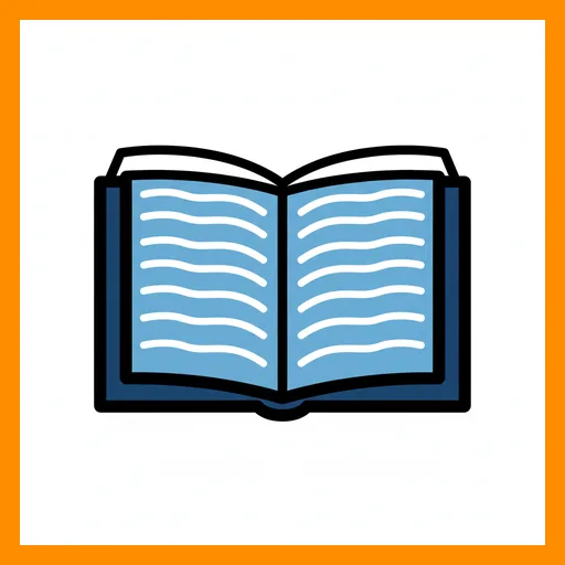 Pictograma de libro con marco Fitzgerald
