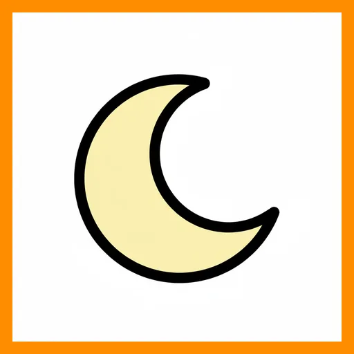 Pictograma de luna con marco Fitzgerald
