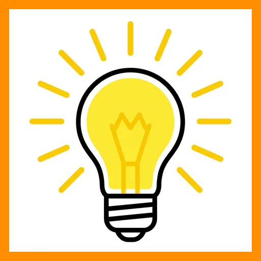 Pictograma de luz con marco Fitzgerald naranja