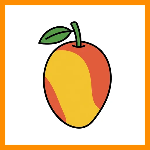 Pictograma de mango con marco Fitzgerald naranja
