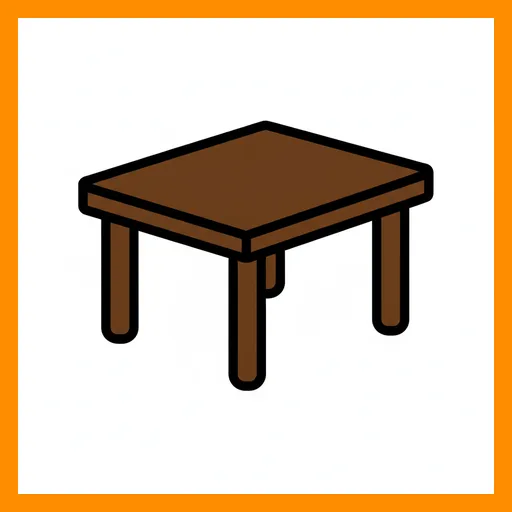 Pictograma de mesa con marco Fitzgerald naranja