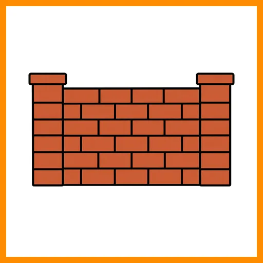 Pictograma de muro con marco Fitzgerald naranja