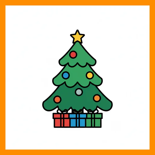 Pictograma de navidad con marco Fitzgerald