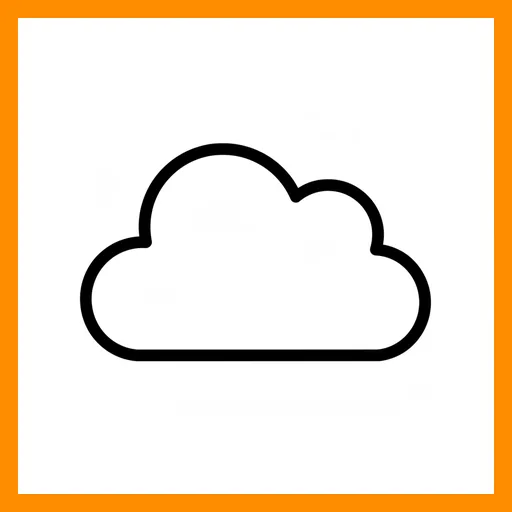 Pictograma de nube con marco Fitzgerald