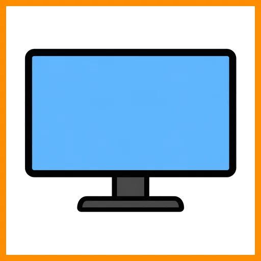 Pictograma de pantalla con marco Fitzgerald naranja