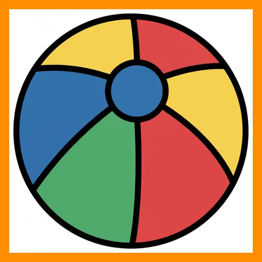 Pictograma de pelota con marco Fitzgerald naranja