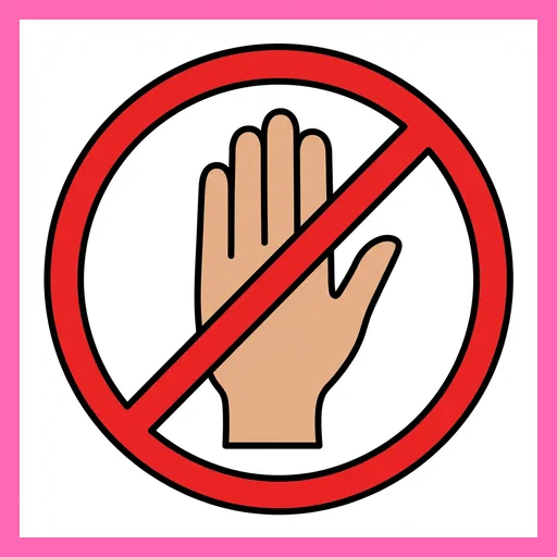 Pictograma de prohibido con marco Fitzgerald