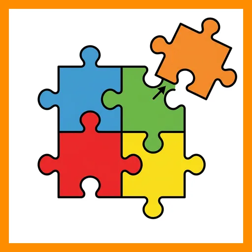 Pictograma de puzzle con marco Fitzgerald