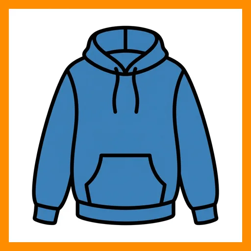 Pictograma de sudadera con marco Fitzgerald naranja
