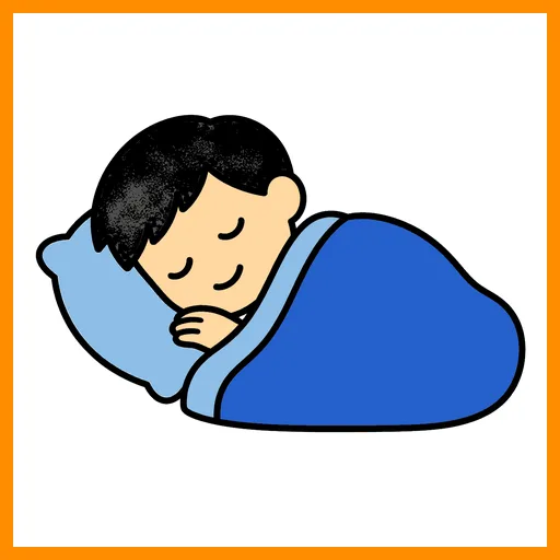 Pictograma de sueño con marco Fitzgerald
