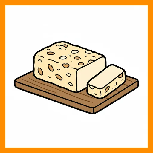 Pictograma de turrón con marco Fitzgerald naranja