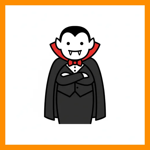 Pictograma de vampiro con marco Fitzgerald