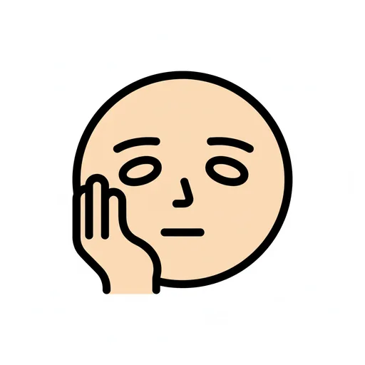 Pictograma de aburrido (emociones y sentimientos) para SAAC y logopedia